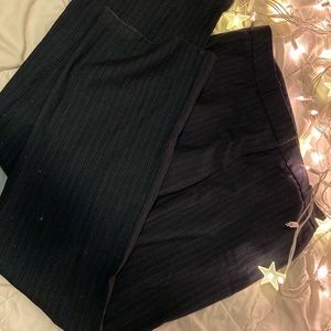Charcoal gray pinstripe pants